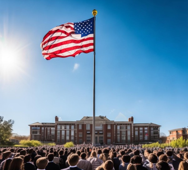 商贸学院升旗仪式再添大事