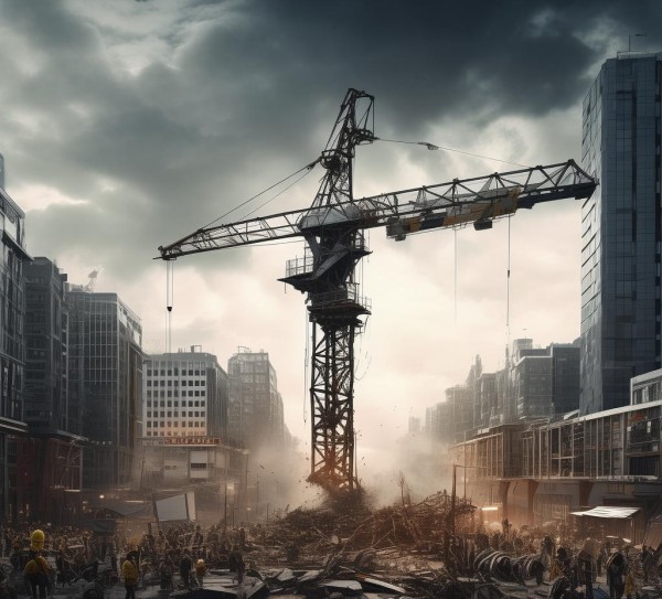 商贸城塔吊事故——潜在威胁暴露，商贸城塔吊事故暴露了潜在的危险，需密切关注相关事宜。