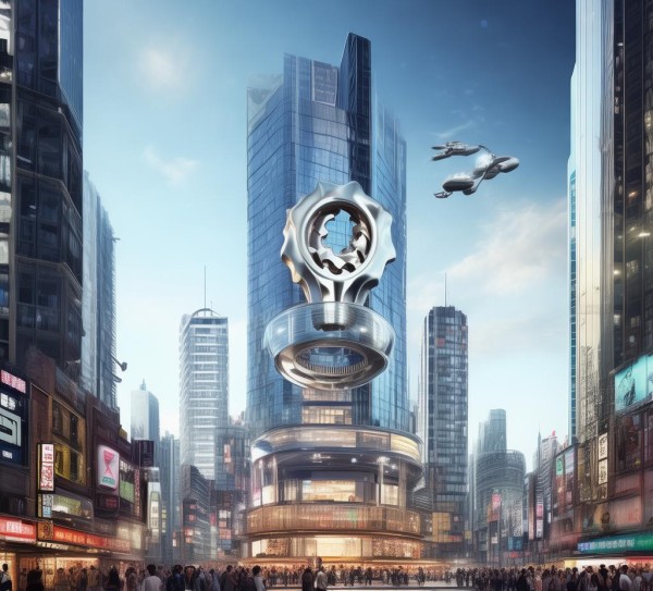 城市商业中心与创新发展的象征 城市商业中心与创新发展的象征