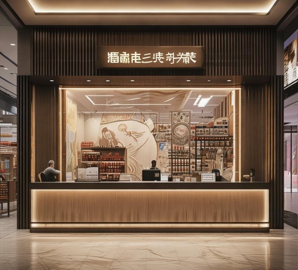 隆祥商贸店服务台，专业与用心，装修与服务完美结合。