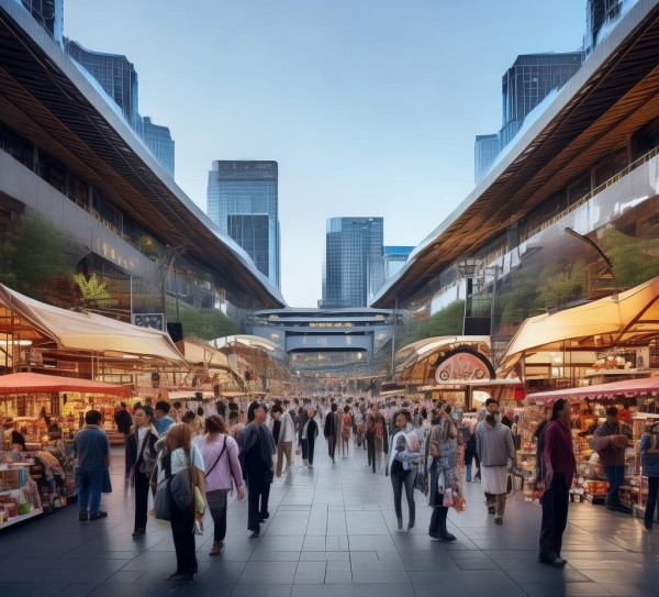 成都国际商贸城，连接东西大都市的国际枢纽，提供便捷的物流服务和高效的产品展示，助力东西方大都市的高效经贸交流与合作。