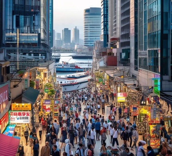 海港商贸城,城市中心的商业心脏 海港商贸城,城市中心的商业心脏