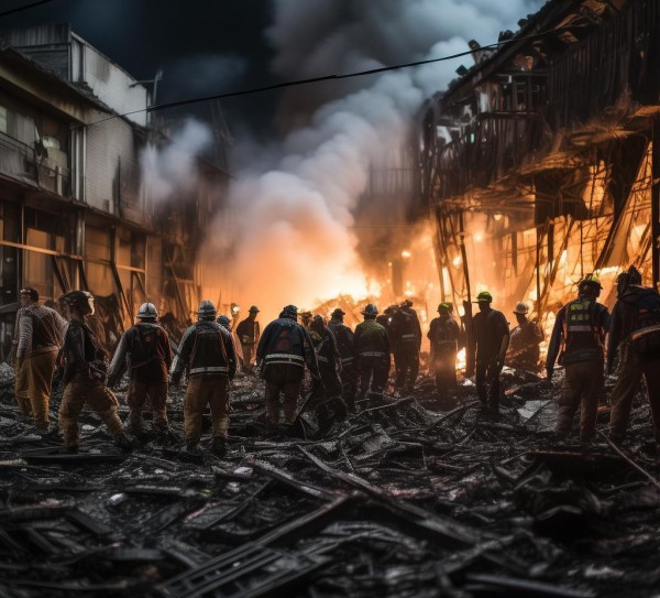 世纪商贸近期火灾最新情况，企业内部救援行动