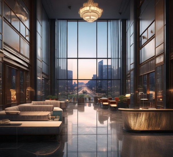 宾馆不属于商贸服务，主要属于酒店或会议服务范围。