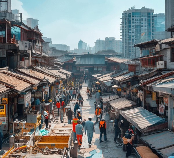 阜阳商贸城整修项目助力区域经济发展。