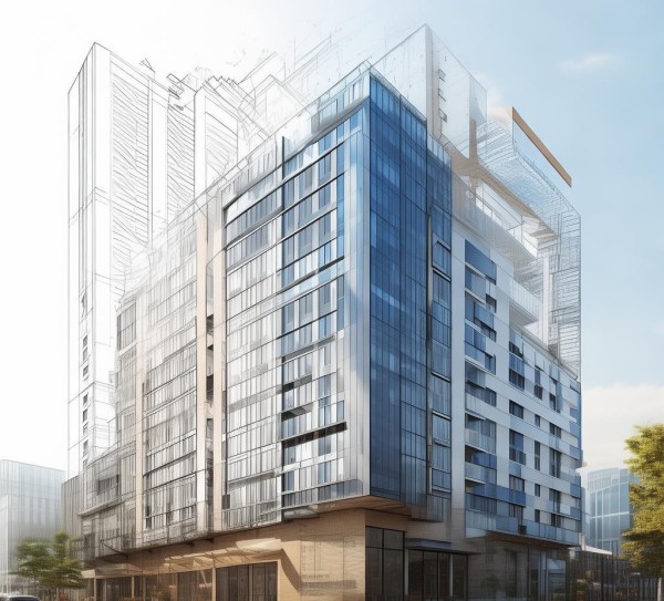 商贸大楼平面设计案例图,从设计到交付的全过程 商贸大楼平面设计案例图,从设计到交付的全过程