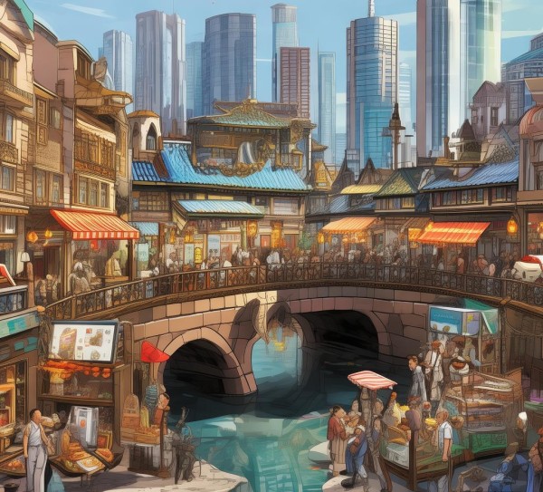 商贸服务业，连接经济的纽带。