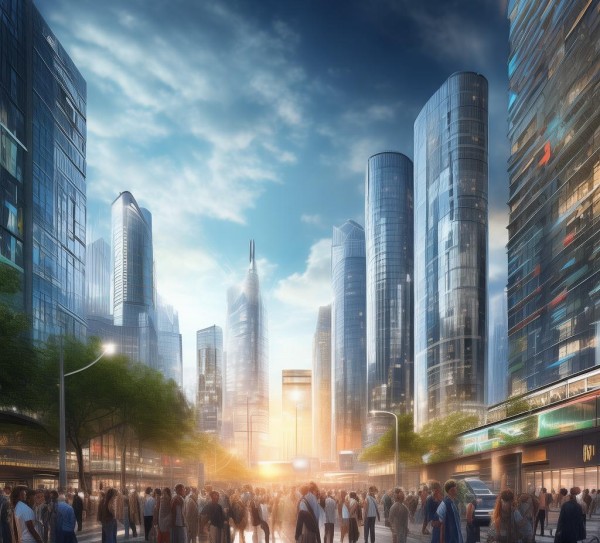 在新闻与机遇并存的商业城市中,未来充满希望 在新闻与机遇并存的商业城市中,未来充满希望