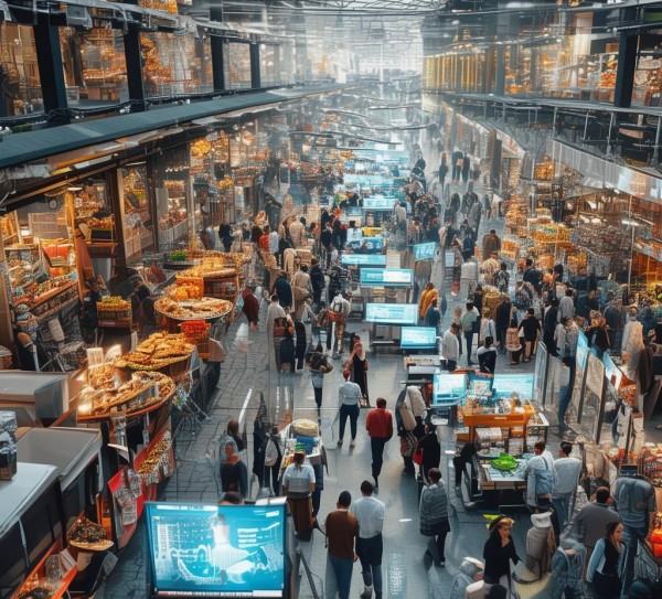 商贸流通领域的市场与市场的互动，技术与政策的双重作用