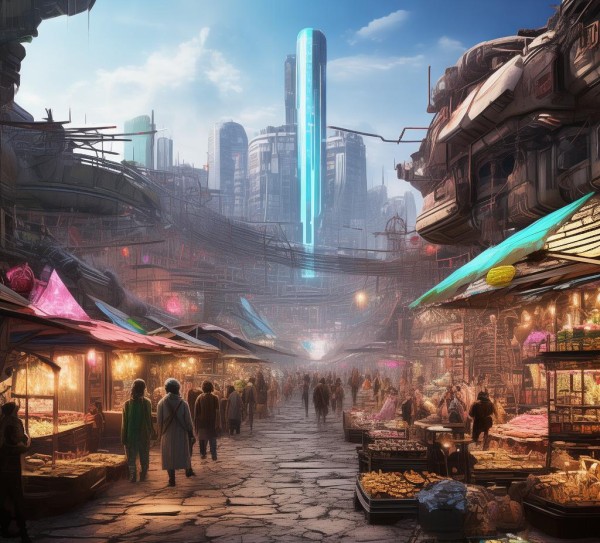 赫利商贸城集市，商业集散地，连接未来