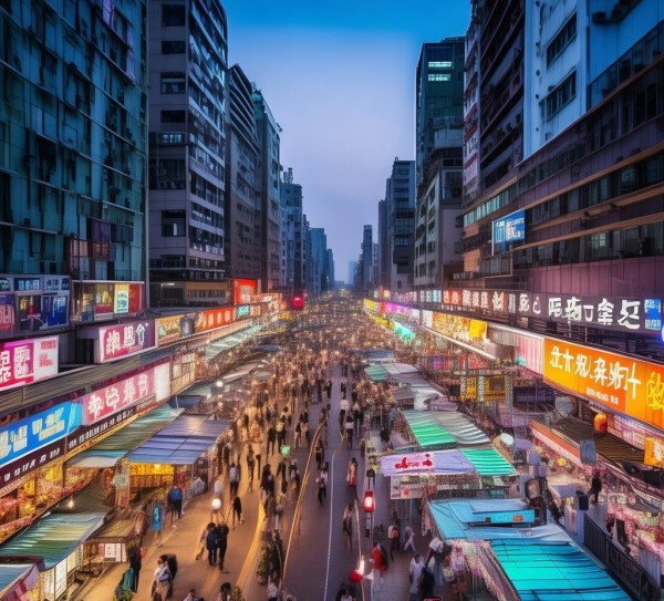 武汉中原商贸城，城市经济的星河