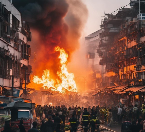 义乌国际商贸城着火，事件经过与处理情况