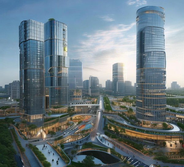 杭州湾商贸综合体，创新未来商业城市探索与规划