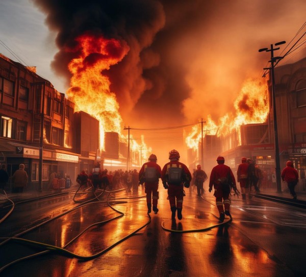 光谷供兴商贸城发生火灾,消防部门迅速响应,已疏散人员 光谷供兴商贸城发生火灾,消防部门迅速响应,已疏散人员