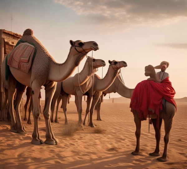 驼中的驼队守护者——晋源商贸服务站的温暖守护