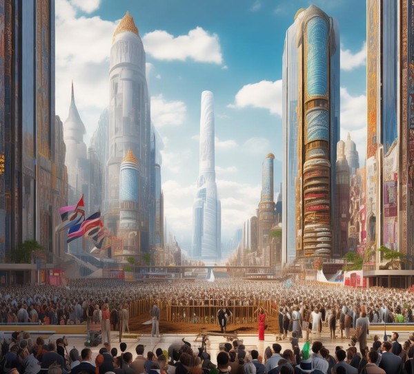 文明与经济融合，文明城商贸城开工仪式