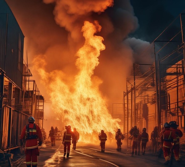 物流商贸城发生火灾，消防部门守护城市安全，再添一例
