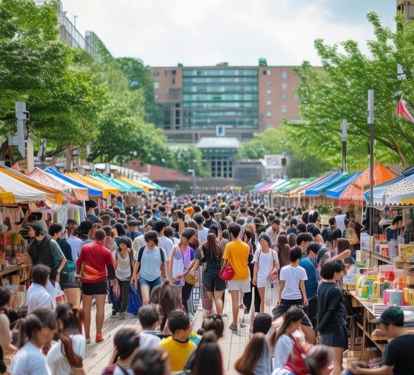 校园商贸集市，互动与成长，校园生活的新篇章