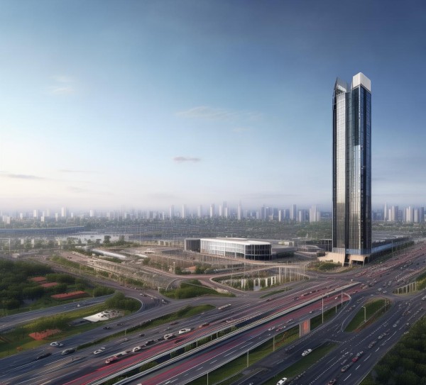 林州长德商贸物流城B区项目，通往大美新天地的交通枢纽