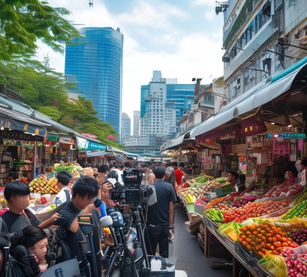 成都商贸城新闻现场，城市新活力与商业魅力