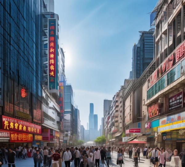 赣州市商贸城，商业新天地，机遇与挑战并存。